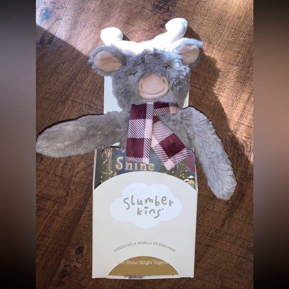 Slumberkins Shine Bright Moose NIB + Card - Picture 5 of 7